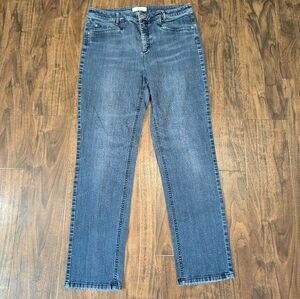 J. Jill 12 Women's Straight Leg Jeans in Blue Smooth Fit